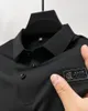 Hommes T-shirts haute qualité glace soie respirant POLO chemise hommes à manches courtes mode d'été broderie revers T-shirt tenue décontractée 230629