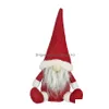 Weihnachtsdekorationen Frohe schwedische Santa Gnome Plüschpuppe Ornamente handgemachte Elf Spielzeug Urlaub Home Party Dekor XBJK1910 Drop Deliver DHPV6