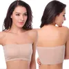 Débardeurs pour femmes Double Couches Plus La Taille Sans Bretelles Soutien-Gorge Bandeau Tube Amovible Rembourré Haut Extensible Sans Couture Boob Crop Spaghetti Strap