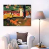 Tahitian Pastorale Paul Gauguin Pintura Paisagens Arte em Lona Pintado à Mão Arte a Óleo Moderna Decoração de Casa