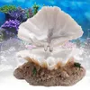 Other Home Garden Shell Pearl Bubbler Decor Aquarium Decoration Artificial Coral Reef Bubble Maker Fish Tank Ornaments 230628