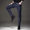 Jeans Masculino Calças Skinny Stretch Regular Fit Negócios Casual Estilo Clássico Moda Calças Jeans Masculino T42 230629