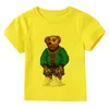 T-shirts Children's 2-9 Years Old Boys and Girls T-Shirts Stray Panda Pattern Summer Short Sleeve Tops Casual Toddlers Teens 230628
