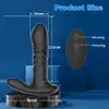 Bluetooth-app Thrusting-vibrator voor vrouwen, dildo, telescopische vagina, g-spot, clitorisstimulator, afstandsbediening, masturbator, vrouwelijk