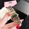 Luxury Rose Gold Fashion Women Watches rostfritt stål armbandsur av hög kvalitet designer klocka