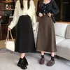 Skirts Half Length Skirt For Women Autumn Winter With Sweater A-line High Waist Clothes 2023 Faldas Y2k Woman