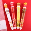 Pens 30 pcs/lot Creative Cola Hamburger 10 Colors Ballpoint Pen Cute press ball pens School Office writing Supplies Stationery Gift