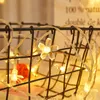 Guirlande de fleurs de fleurs de cerisier de décoration de fête alimenté par batterie LED guirlande lumineuse fleurs en cristal pour les décors de noël de mariage à l'intérieur