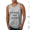 Men's Tank Tops Strange And Unusual Vest Sleeveless Strangs Goth Gothic Scene Emo