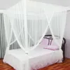 Mosquito Net Sexy Four Door KingQueen Double Size Home Single Bed Prevent Insect Outdoor Square Grace White Canopy 230626