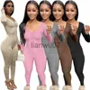 Damen-Overall, Strampler, einfarbig, V-Ausschnitt, gerüscht, sportlicher Overall, Damen-Strampler, langärmelig, figurbetont, Jumpsuits, lässig, Fitness, einteilig, Outfits, Overalls, J230629