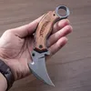 Högkvalitativ R835 Karambit Knife 440C titanbeläggning Bladved/stålplåthandtag utomhus camping vandring fiske taktiska klo knivar EDC -verktyg