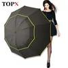 Parapluies 130cm Big Top Qualité Parapluie Hommes Pluie Femme Coupe-Vent Grand Paraguas Homme Femme Soleil 3 Floding Grand Parapluie Parapluie Extérieur 230628