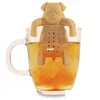 Ferramentas para café e chá Coadores adoráveis Pug em uma caneca Sile Infusor Kawai Portable Dog Xb1 Drop Delivery Home Garden Kitchen Dining Bar Dri Dhjln