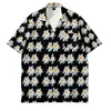 Chemises habillées pour hommes marguerite avec poche surdimensionnée impression 3D peinture de chrysanthème pour hommes et femmes Streetwear 230629