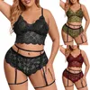 Autres Culottes Erotique Perspective Sexy Lingerie Femmes Mode Dentelle Soutien-Gorge Brèves Ensembles Plus La Taille Sous-Vêtements Ensemble Lingerie Érotique Vêtements De Nuit Pour Femme