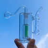 3,7 inch mini glazen oliebrander bong waterleidingen met dikke waterpijp Pyrex Recycler hand dab bongs voor roken kleine rig pijp bubble