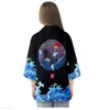 Vêtements ethniques 6XL 5XL 4XL Vague surdimensionnée Kimono traditionnel Mode Hommes Femmes Cardigan Samouraï Noir Tops Summer Beach Yukata Japonais