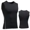 Mannen Tank Tops Mannen Compressie Sneldrogend T-Shirt Vest Mouwloos Stretch Gym Sport Tank Tops 230628