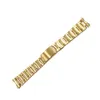 Bracelets de montre Rolamy 13 17 19 20mm Bracelet de bande en gros en acier inoxydable 316L ton or rose argent bracelet de montre Oyster Bracelet pour Dayjust 230628