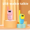 Spielzeug-Walkie-Talkies, Walkie-Talkies für Kinder, wiederaufladbar, Handsender/Empfänger, Radio mit 3 km Reichweite, Gegensprechanlage, Kinder-Walkie-Talkie, 2er-Pack, Geschenk für Kinder, 230628