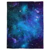 Dekens Sterrenhemel Kleurrijk Space Universe Bedovertrek Sprei Sprei Gooit deken Fleece Lichtgewicht Micro Ademend Slaapkamer 230628