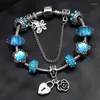 Charmarmband hesiod lyxiga armbangles hjärta fjärilsblomma pärlor armband för kvinnliga smycken