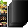 Neue Antihaft-BBQ-Grillmatte, 40 x 33 cm, Backmatte, Grillutensilien, zum Kochen, Grillen, Hitzebeständigkeit, leicht zu reinigen, für die Küche