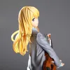 Minifig Cute Girl Figure Your Lie in April Anime Figure Kaori Miyazono Action Figure Kaori Miyazono Figure Girl Collectible Model Toys J230629