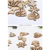 Christmas Decorations Diy Natural Wooden Chip Tree Hanging Ornaments Pendant Kids Gifts Snowman Shape Xmas Drop Delivery Home Garden Dhme3