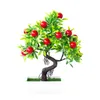 2024 plantas verdes simuladas plantas simuladas decorativas bonsai frutas e vasos de plantas morango laranja simulação árvore