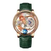 Wristwatches 2023 PINDU Astronomia Celestial SeriesTourbillon Watch Men The Transparent Design Looks Man Watches Quartz