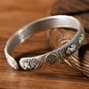 Bangle Persoonlijkheid Trendy Zilver Kleur Vintage Olifant 925 Stempel Armbanden Voor Vrouwen Vrouwelijke Geschenken 230627