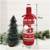 Kerstversiering Wijnfles Er Party Ornament Mini Geruite Jas Trui Tassen Xmas Jaar Diner Decoratie Jk2010Xb Drop Levering Dhigl