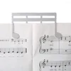 Clip per libro musicale Nota a forma di segnalibro in metallo multicolore lucido Segnalibro per pagina di spartito per pianoforte Accessori per strumenti