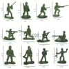 Minifig 100 Pz Set da gioco militare Simulazione per bambini Soldatini in plastica militare Uomini 38cm Figure Divertimento per bambini Giochi di imitazione Giocattoli J230629
