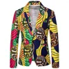 Mäns kostymer 16 färger Flower Blazers Nationell stil Leisure Suit Single Breasted Casual Jacket M-3XL