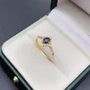 Cluster Ringen Verlovingsring Sterling Zilver 925 Natuurlijke Opaal Sri Lanka Sapphire Dames Luxe Gem Sieraden Boutique