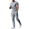 Men's T-shirt Suits Tracksuit Tennis Shirt Shorts and T Shirt Set Solid Color Crew Neck Casual Sports Short Sleeve 2 Piece Clothing Apparel Sports Designer Casual