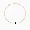 4pj9 Charm Bracelets 1 Mini Notif Classic Fashion Clover Bracelet Designer Jewelry 18k Gold Bangle for Women Men Chain Elegant Je