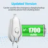 Cheychain Charger For iPhone ، 1500mah Mini Power Emergency Pod ، حزمة بطارية بنك الطاقة الخارجي الشحن الخارجي ، شاحن الهاتف الخليوي الرئيسي