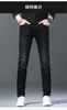 luxury Men's Jeans designer 2022 Autumn/Winter New Brand Slim Fit Elastic Small Straight Leg Black Fashion Pants Z#012