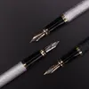 Pennor 15 st lyxiga Highgrad Fountain Pen Fyra färger Kinesiska Golden Dragon Fountain Pen School Office Supplies Ink Pen