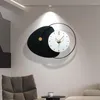 Relógios de parede Quarto Design Preto Nórdico Interior Metal Relógio Luxo Moderno Reloj Pared Decorativo Home Decor Sala de Estar