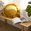 Cushion/Decorative Style Round Cushion Cover with Core Hand-Woven Tassel Covers Home Car Ofiice Decor for Chair 50x50cm