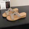 Slippers Vrouw Zomer Goud Open Teen Sandaal Jurk Schoenen Dames Hoge Hakken Kristal Platform Wiggen Hakken Pumps Dames