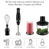 Fruit Vegetable Tools Stainless Steel Hand Blender 3 In 1 Immersion Electric Food Mixer With Bowl Kitchen Vegetable Meat Grinder Chopper Whisk Sonifer 230628