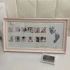 Keepsakes DIY 0 12 Month Baby "MY FIRST YEAR" Hand Foot Ink Pad Print P Souvenirs Commemorate Kids Growing Memory Gift Set 230628