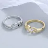 Heart Hand Hug Fashion Ring for Women Couple Jewelry Silver Color Punk Gesture Wedding Men Finger Accessories