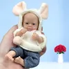 Bonecas Lovely 6 Inch Palm Born Babies Full Body Silicone Boys Reborn Dolls Bebe Reborn Corpo De Silicone Inteiro 230628